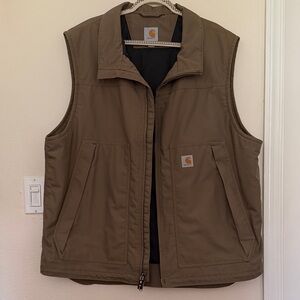 Carhartt 2XL Brown Insulated Duck Vest